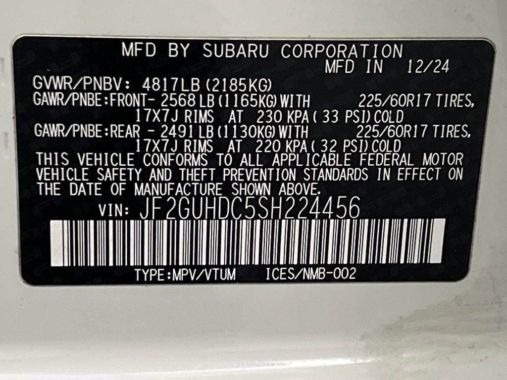 Used 2025 Subaru Crosstrek 2.0i Premium AWD/4WD image 60