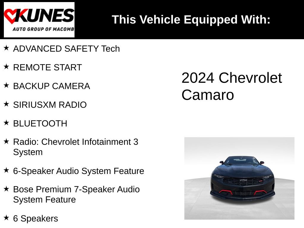 Used 2024 Chevrolet Camaro LT w/ Redline Edition image 3