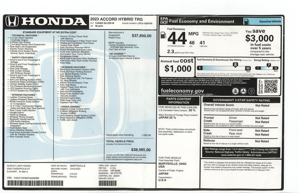 Used 2023 Honda Accord Touring image 72
