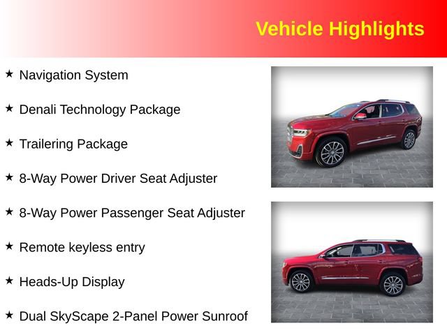 Used 2023 GMC Acadia Denali w/ Denali Technology Package AWD/4WD image 3