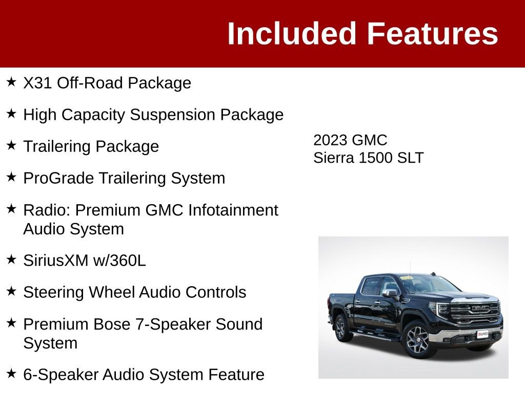Used 2023 GMC Sierra 1500 SLT w/ SLT Premium Plus Package AWD/4WD image 4