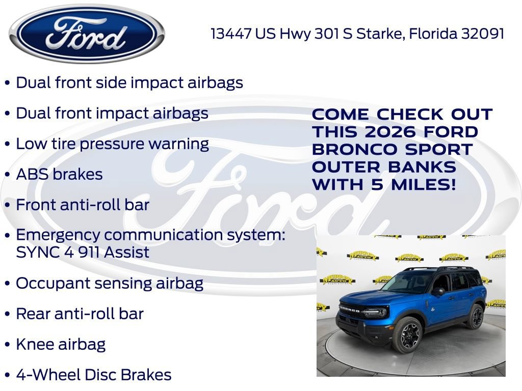 New 2026 Ford Bronco Sport Outer Banks w/ Outer Banks Tech Package+ AWD/4WD image 30