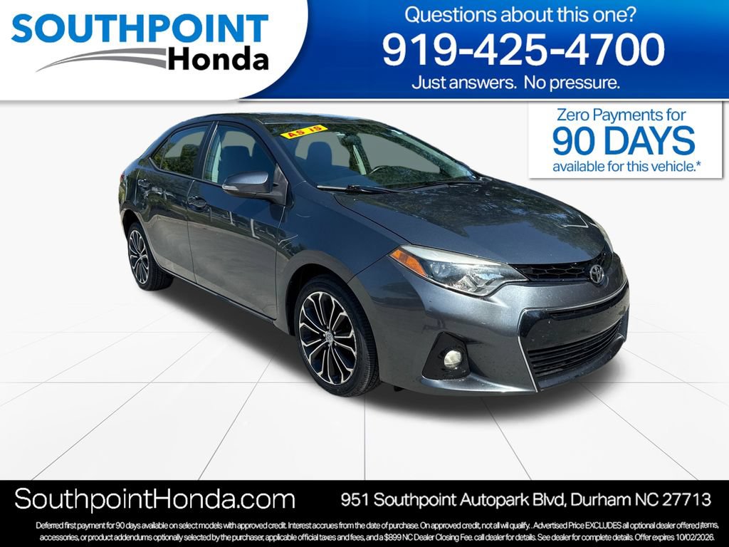 Used 2015 Toyota Corolla S FWD 360° Tour