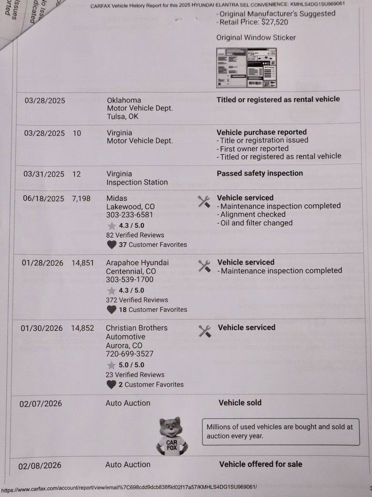 Certified 2025 Hyundai Elantra SEL image 9