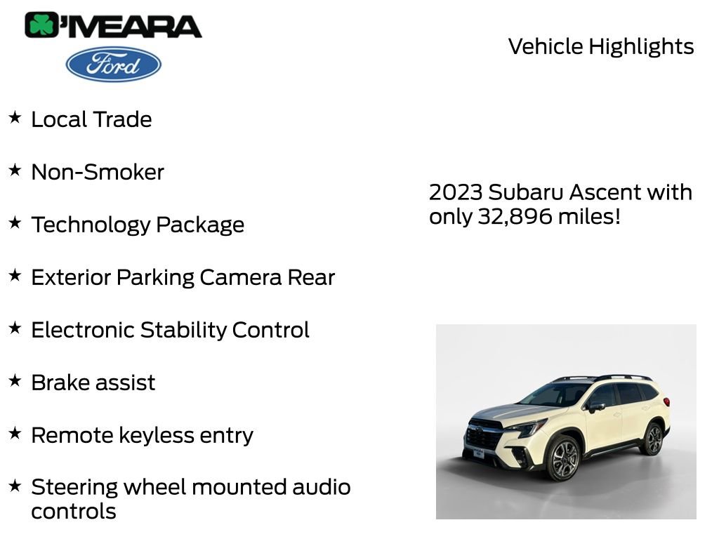 Used 2023 Subaru Ascent Limited w/ Technology Package image 7