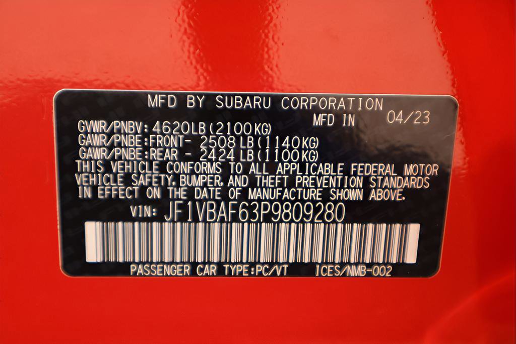 Certified 2023 Subaru WRX Premium w/ Popular Package #2 AWD/4WD image 26