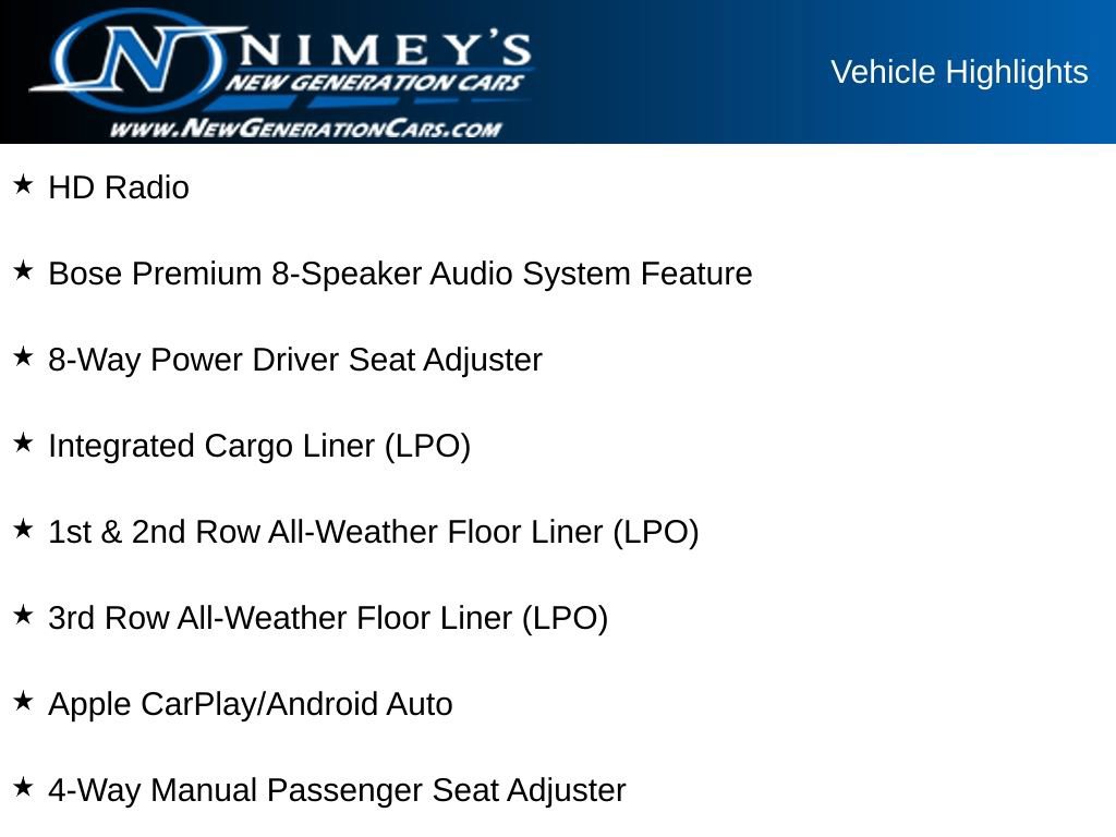 Used 2020 GMC Acadia SLT w/ LPO, Floor Liner Package AWD/4WD image 16