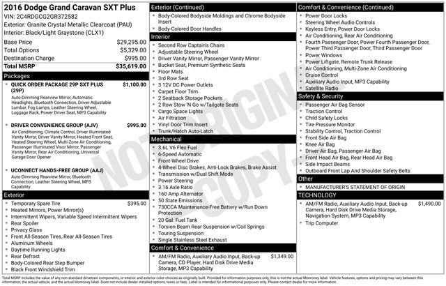 Used 2016 Dodge Grand Caravan SXT FWD image 8
