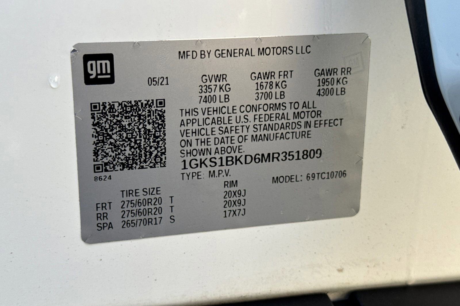 Used 2021 GMC Yukon SLT w/ Rear Media and Nav Package RWD image 32