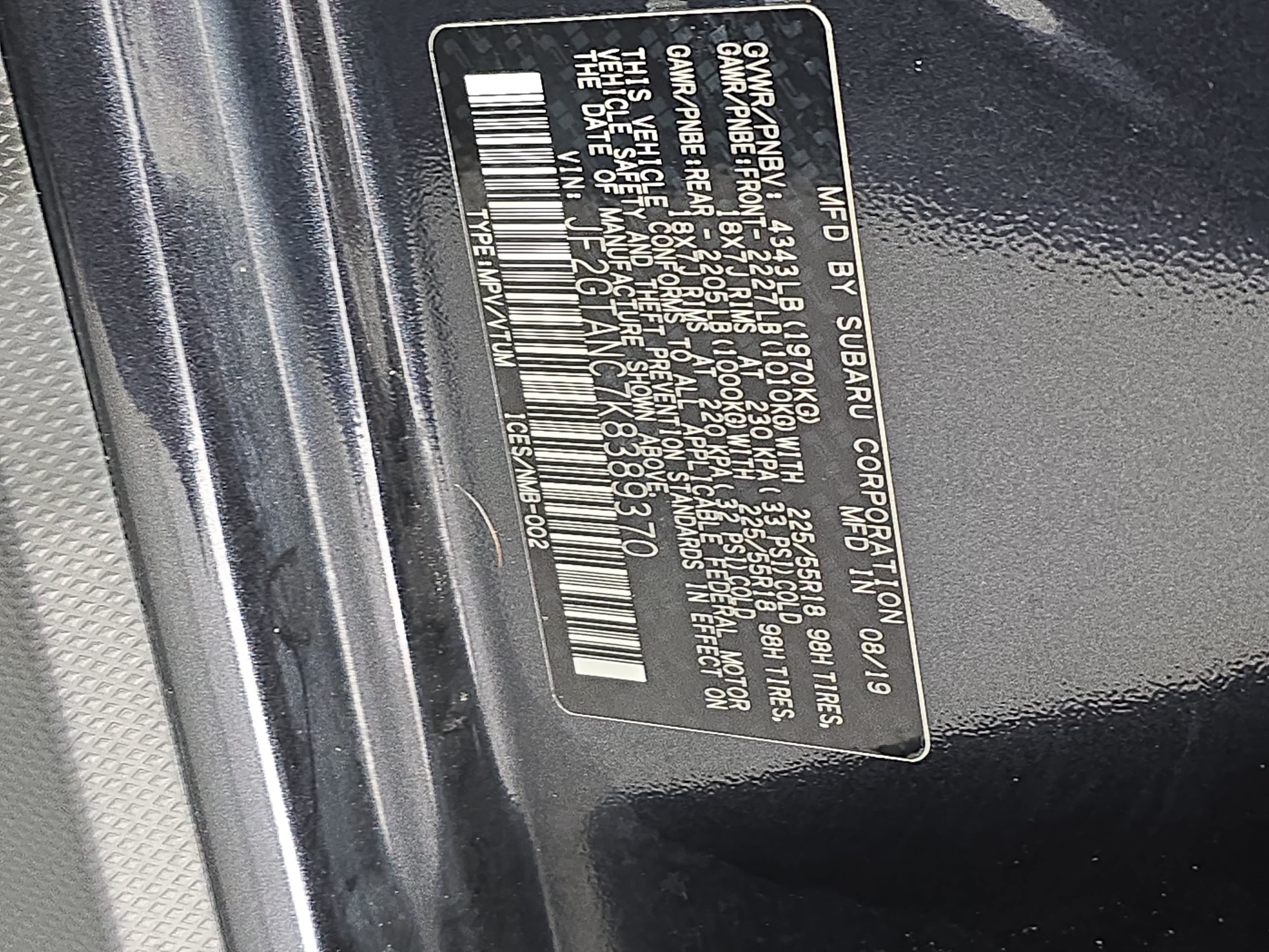 Used 2019 Subaru Crosstrek 2.0i Limited w/ Moonroof Package w/Navigation AWD/4WD image 37
