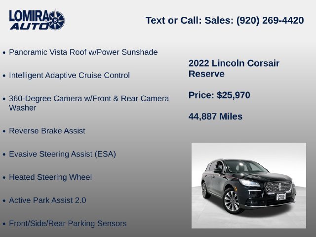 Used 2022 Lincoln Corsair Reserve w/ Equipment Group 201A AWD/4WD image 27