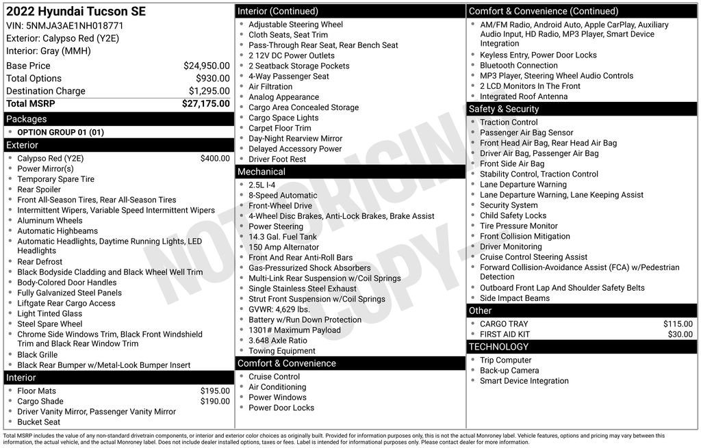 Certified 2022 Hyundai Tucson SE image 29