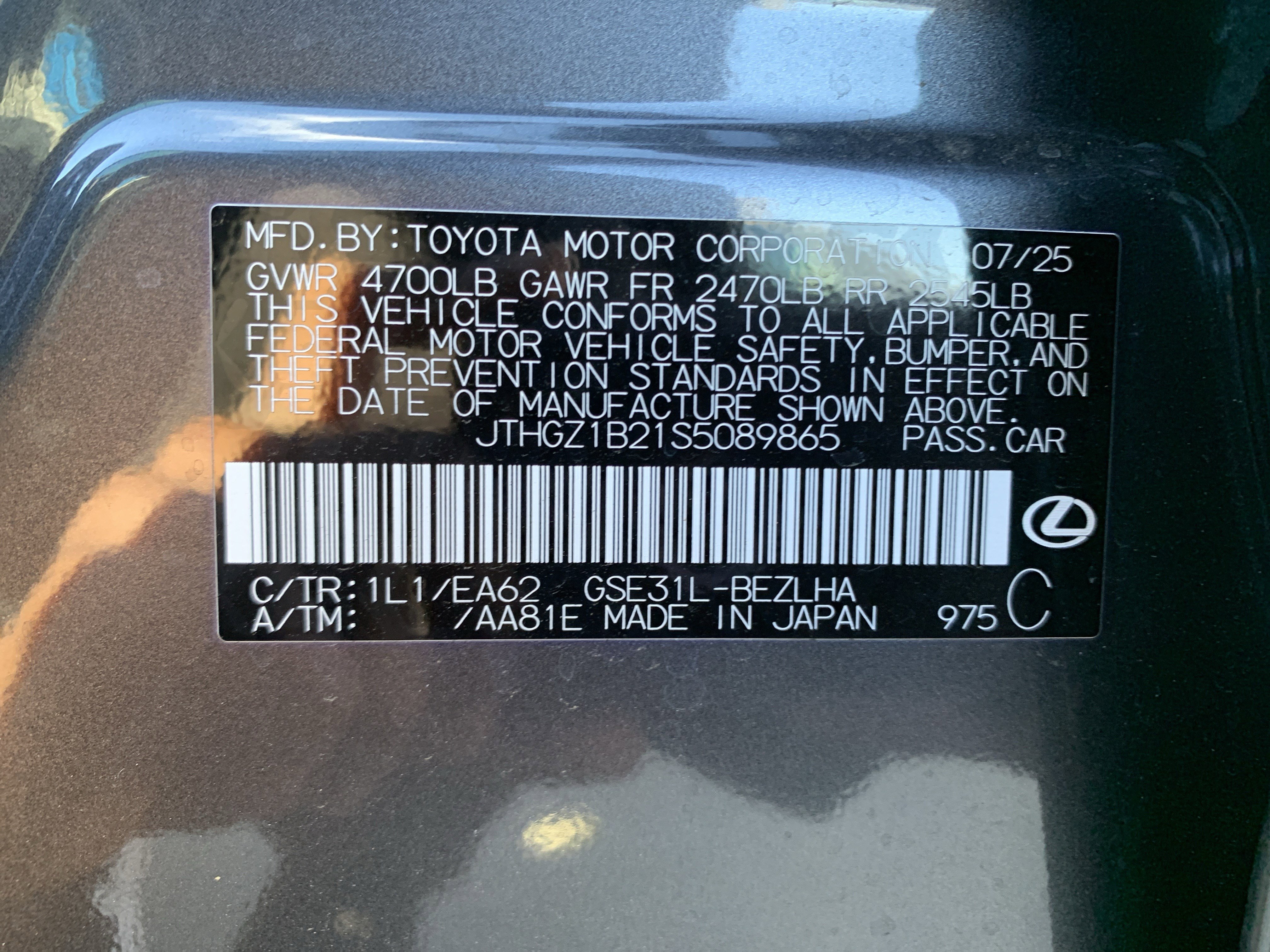 Certified 2025 Lexus IS 350 F Sport image 36