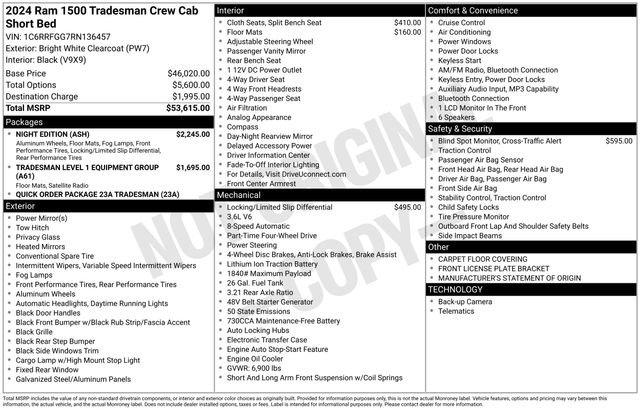 Used 2024 RAM 1500 Tradesman w/ Night Edition AWD/4WD image 19