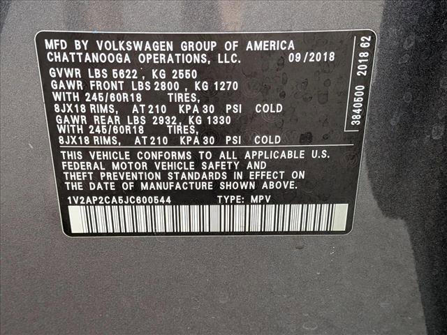 Used 2018 Volkswagen Atlas S image 22