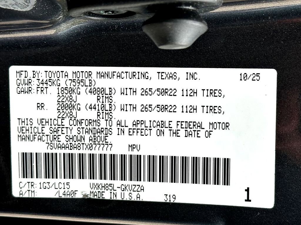 New 2026 Toyota Sequoia Capstone image 25