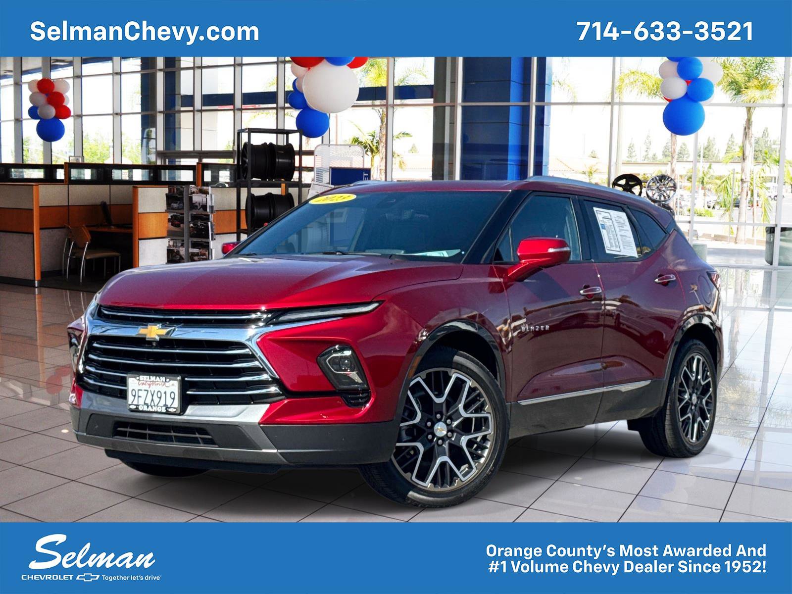 Used 2023 Chevrolet Blazer Premier w/ Driver Confidence II Package image 1