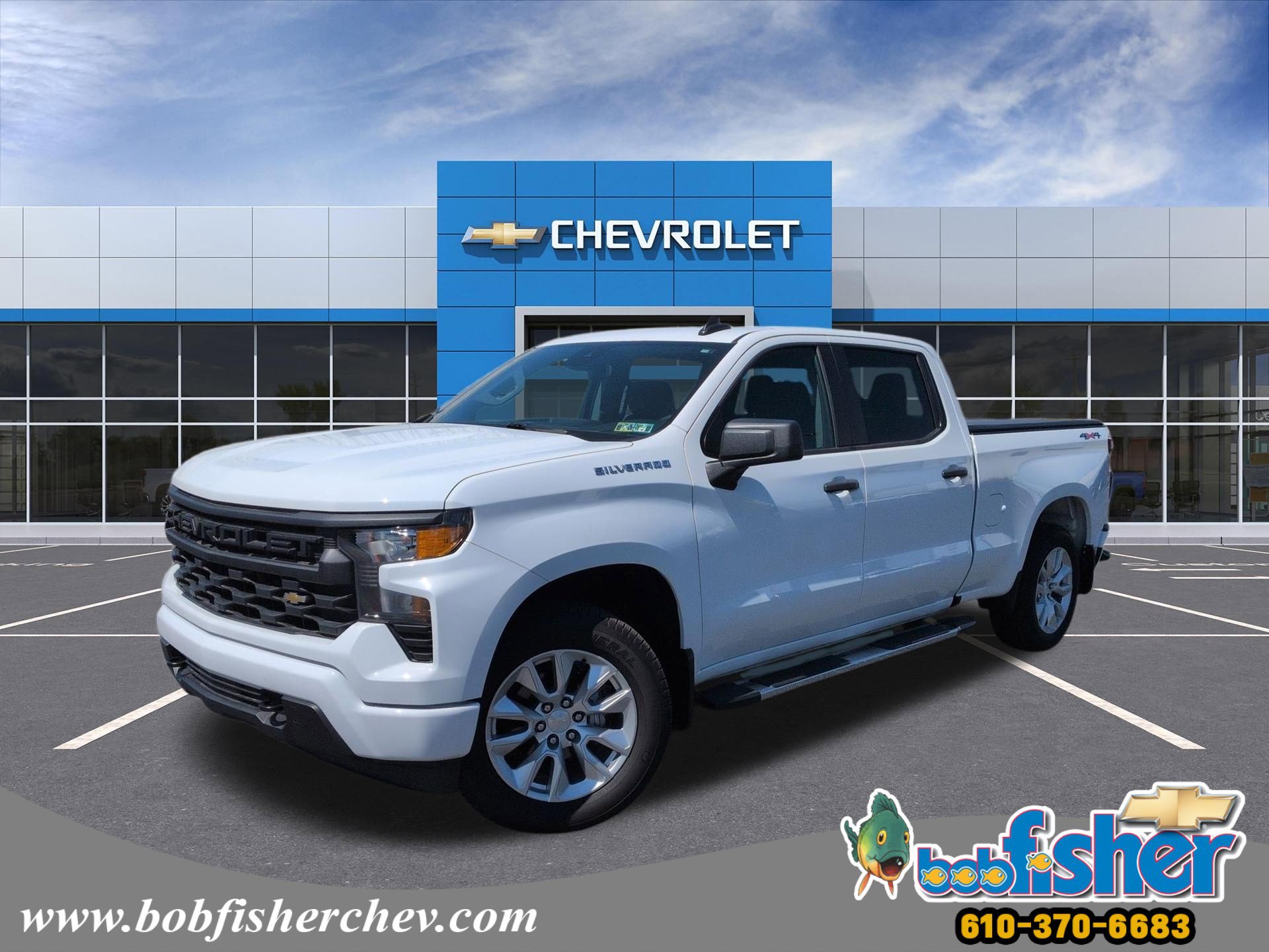 Certified 2024 Chevrolet Silverado 1500 Custom AWD/4WD image 1
