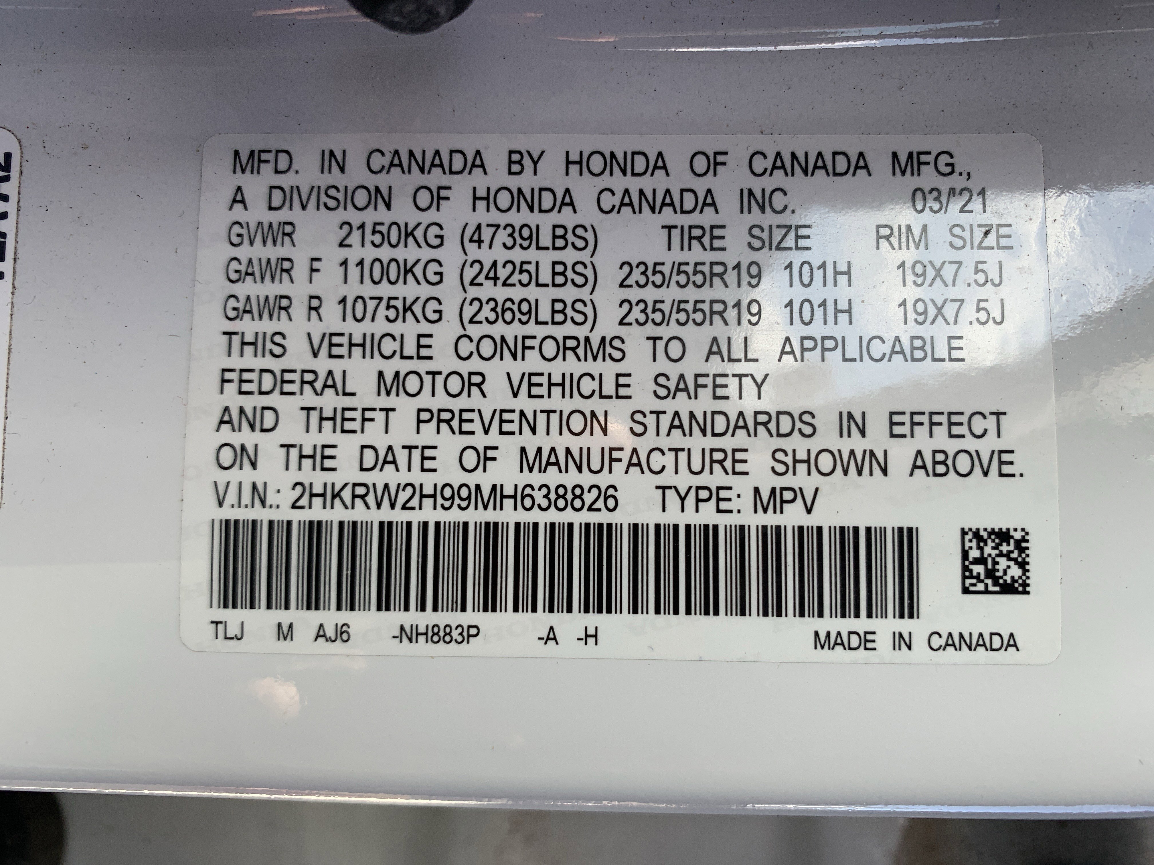 Used 2021 Honda CR-V Touring image 35