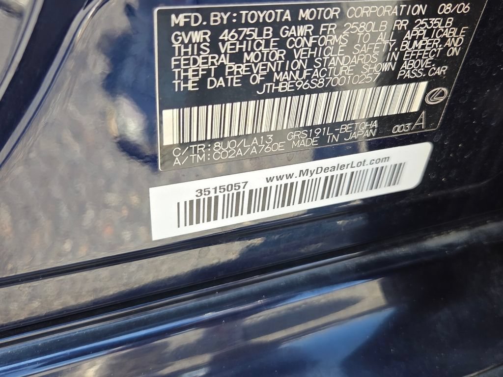 Used 2007 Lexus GS 350 RWD image 4