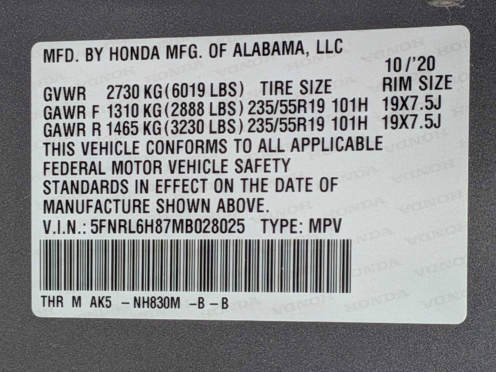 Used 2021 Honda Odyssey Touring image 32