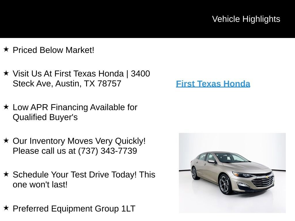 Used 2024 Chevrolet Malibu LT FWD image 9