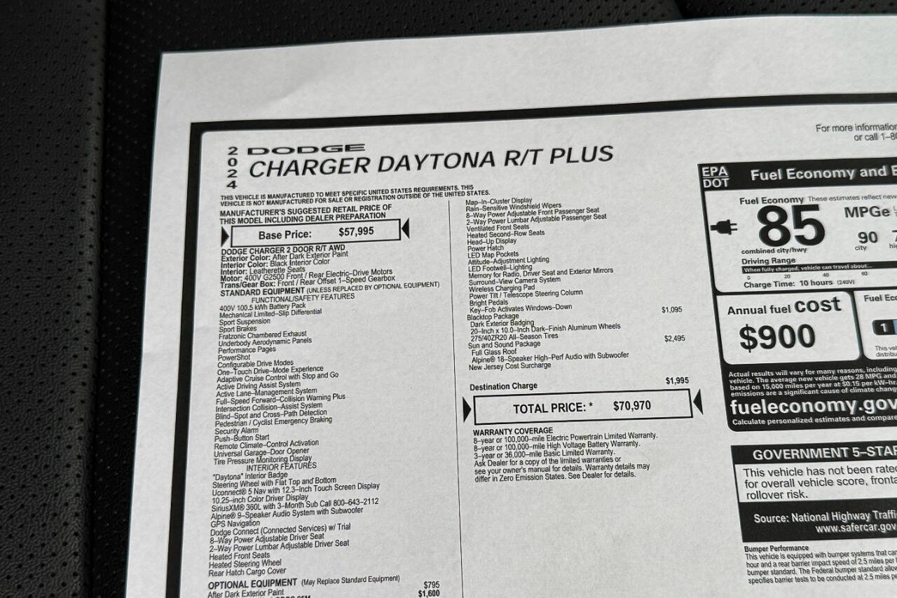 Used 2024 Dodge Charger R/T w/ Plus Group image 37