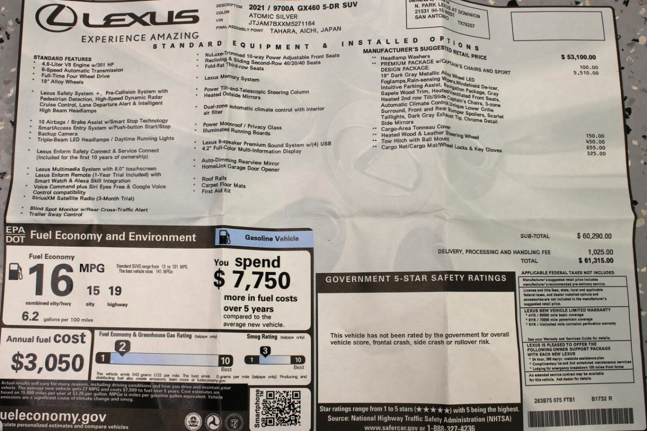 Used 2021 Lexus GX 460 Premium image 94