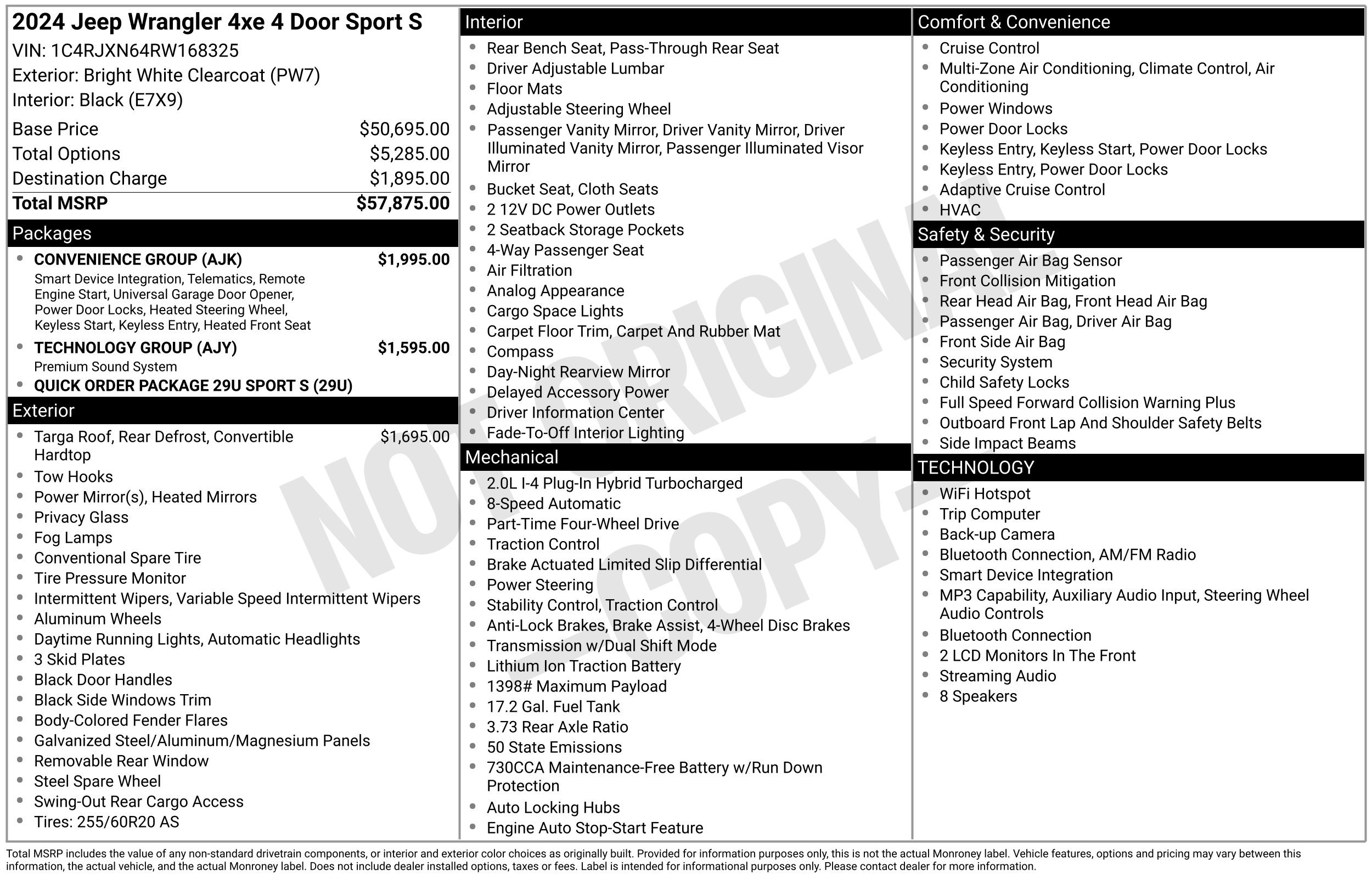 Used 2024 Jeep Wrangler Unlimited w/ Convenience Group AWD/4WD image 2