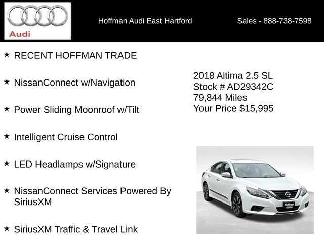 Used 2018 Nissan Altima 2.5 SL w/ 2.5 SL Technology Package FWD image 12