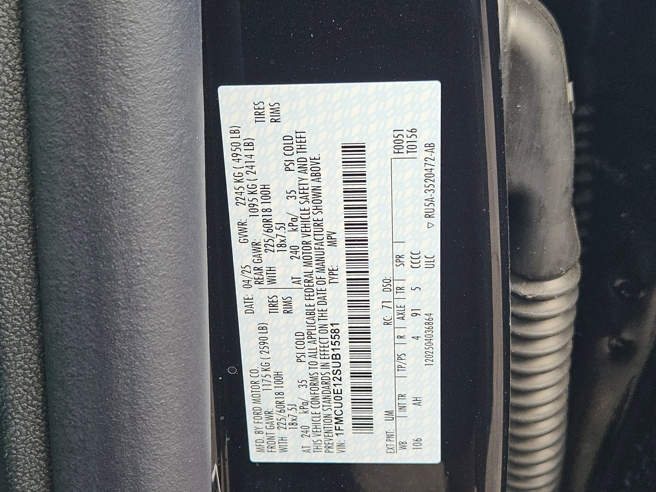 New 2025 Ford Escape SE w/ PHEV Premium Package image 17