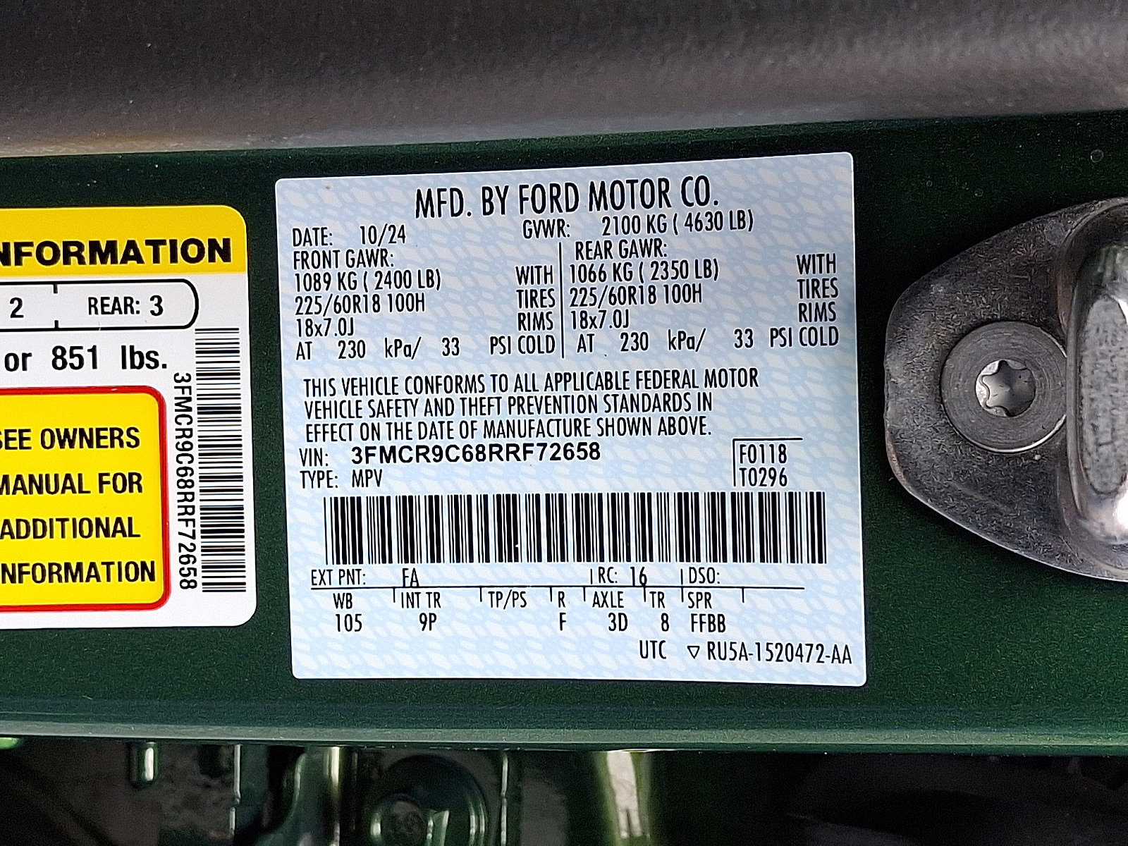 Used 2024 Ford Bronco Sport Outer Banks w/ Tech Package image 27