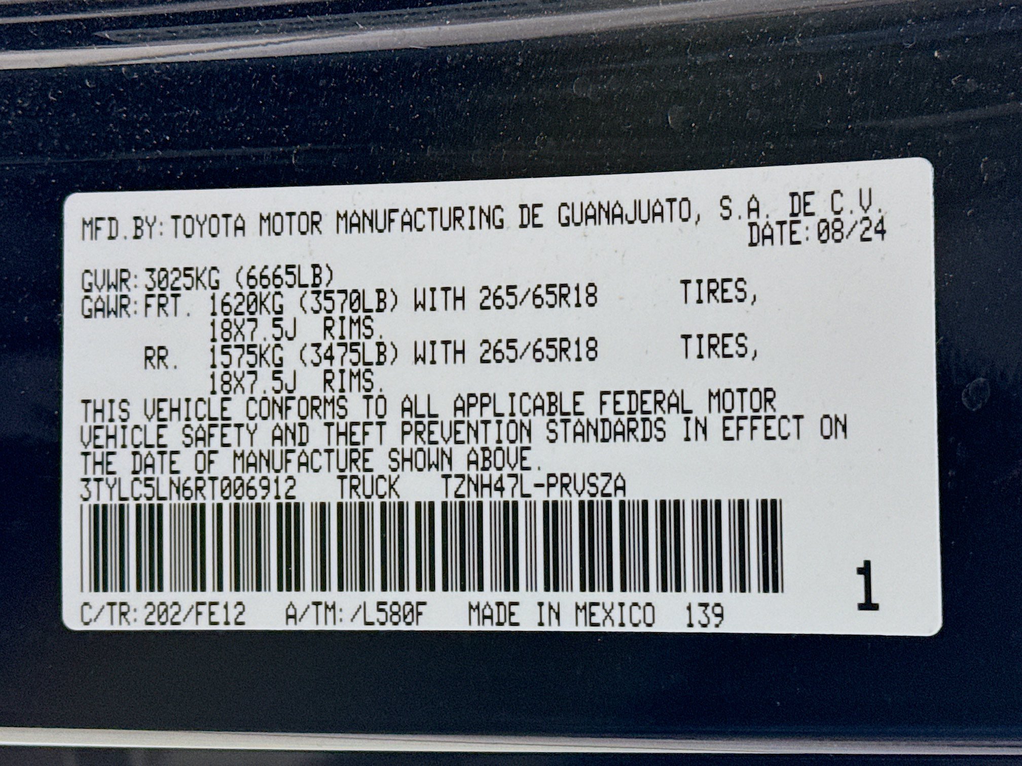 Certified 2024 Toyota Tacoma TRD Sport AWD/4WD image 30