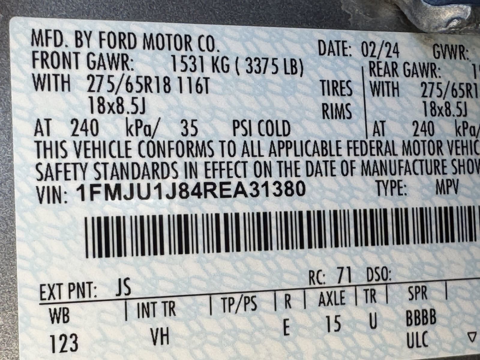 Used 2024 Ford Expedition XLT image 33