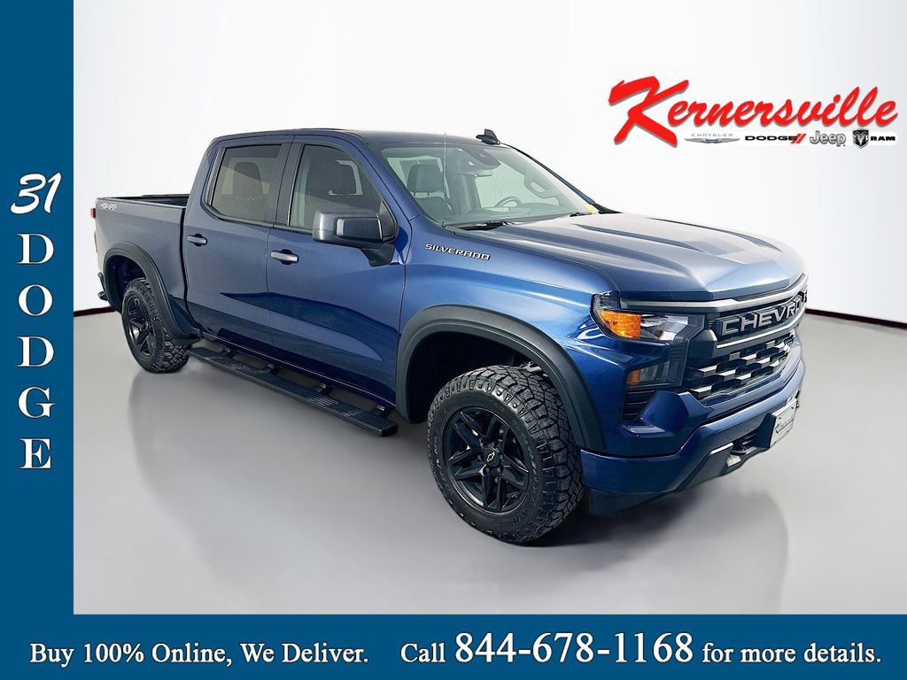 Used 2022 Chevrolet Silverado 1500 Custom w/ LPO, Dark Essentials Package AWD/4WD image 1