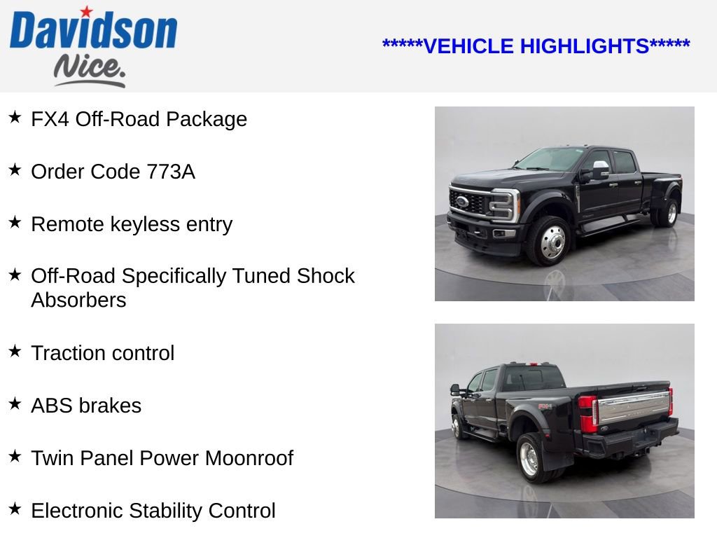 Used 2023 Ford F450 Platinum w/ FX4 Off-Road Package AWD/4WD image 4
