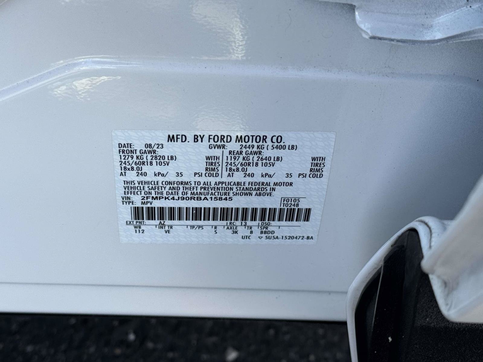Certified 2024 Ford Edge SEL w/ Convenience Package AWD/4WD image 32
