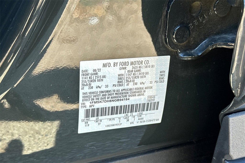 Used 2022 Ford Explorer XLT w/ Equipment Group 202A image 34