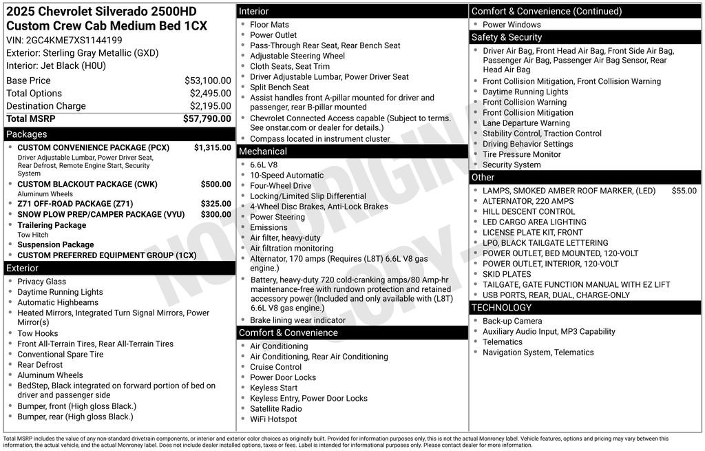 Used 2025 Chevrolet Silverado 2500 Custom w/ Custom Convenience Package image 4