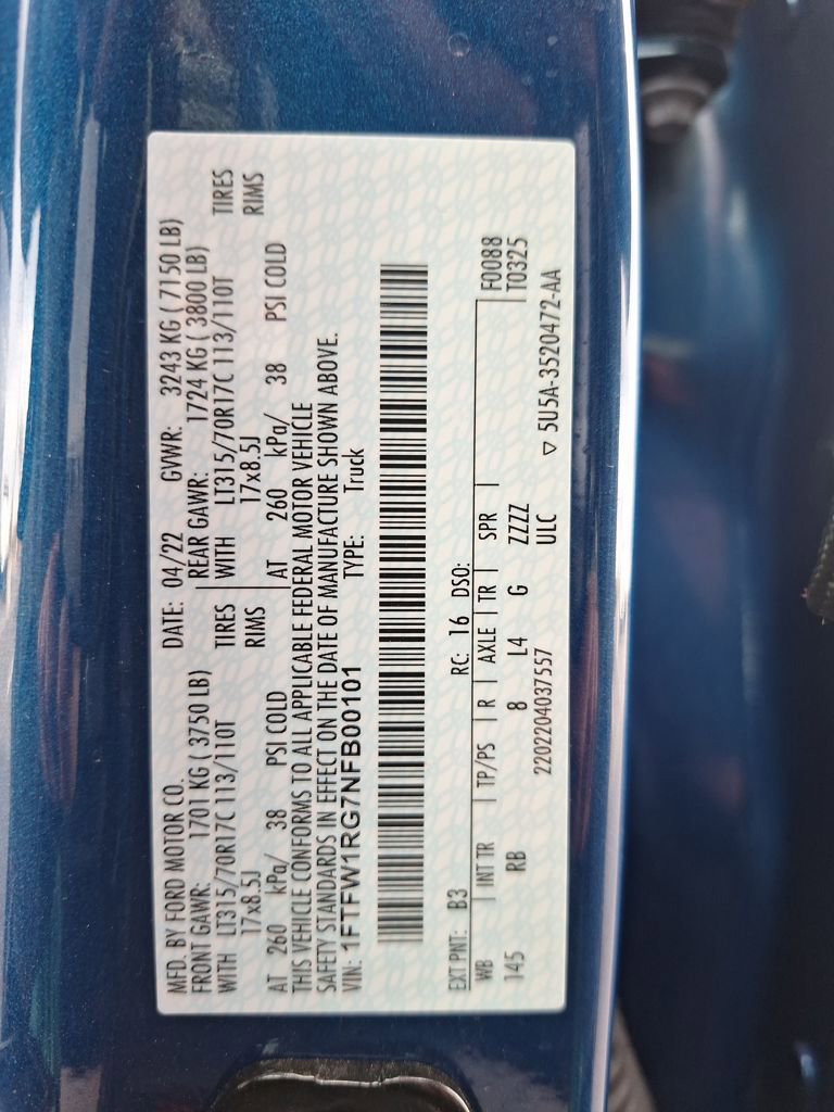 Used 2022 Ford F150 Raptor w/ Equipment Group 801A High image 30