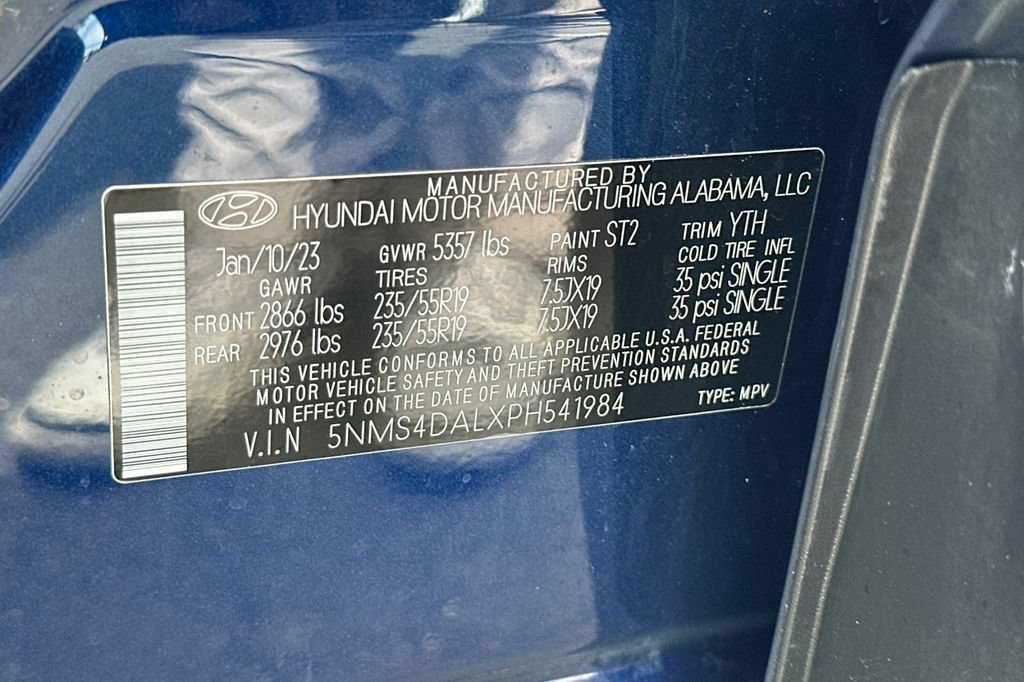 Used 2023 Hyundai Santa Fe Limited w/ Cargo Package AWD/4WD image 27