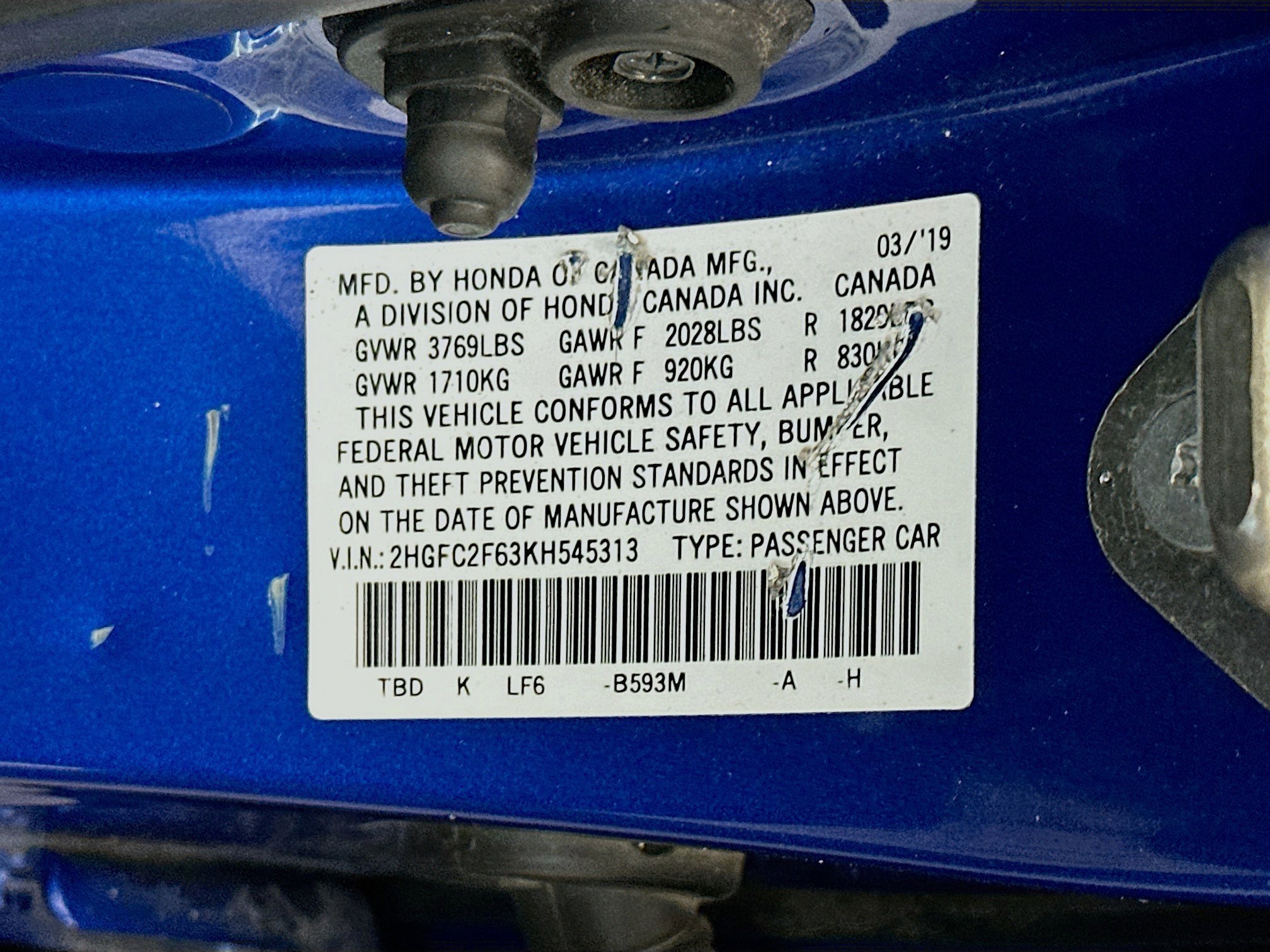 Used 2019 Honda Civic LX image 12