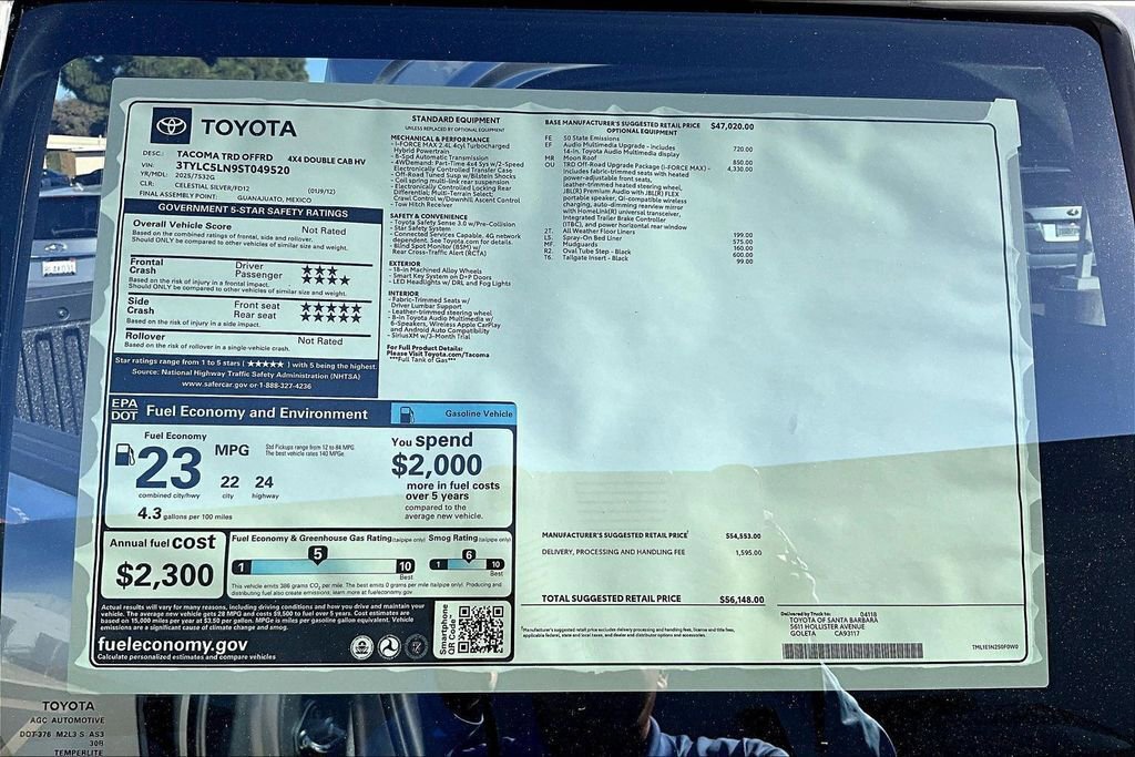 New 2025 Toyota Tacoma TRD Off-Road AWD/4WD image 14