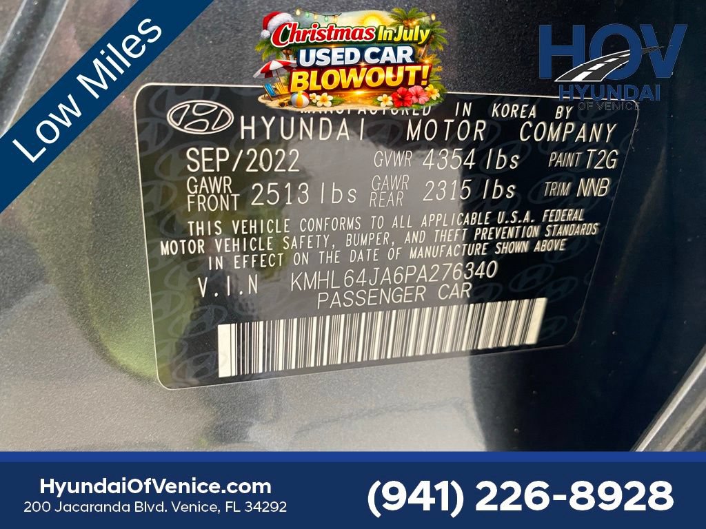Certified 2023 Hyundai Sonata SEL FWD image 42