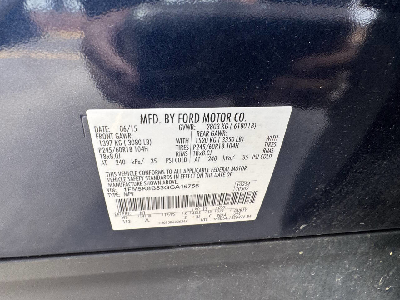 Used 2016 Ford Explorer Base AWD 4dr SUV image 39