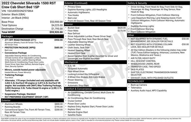Used 2022 Chevrolet Silverado 1500 RST w/ Z71 Off-Road Package AWD/4WD image 5
