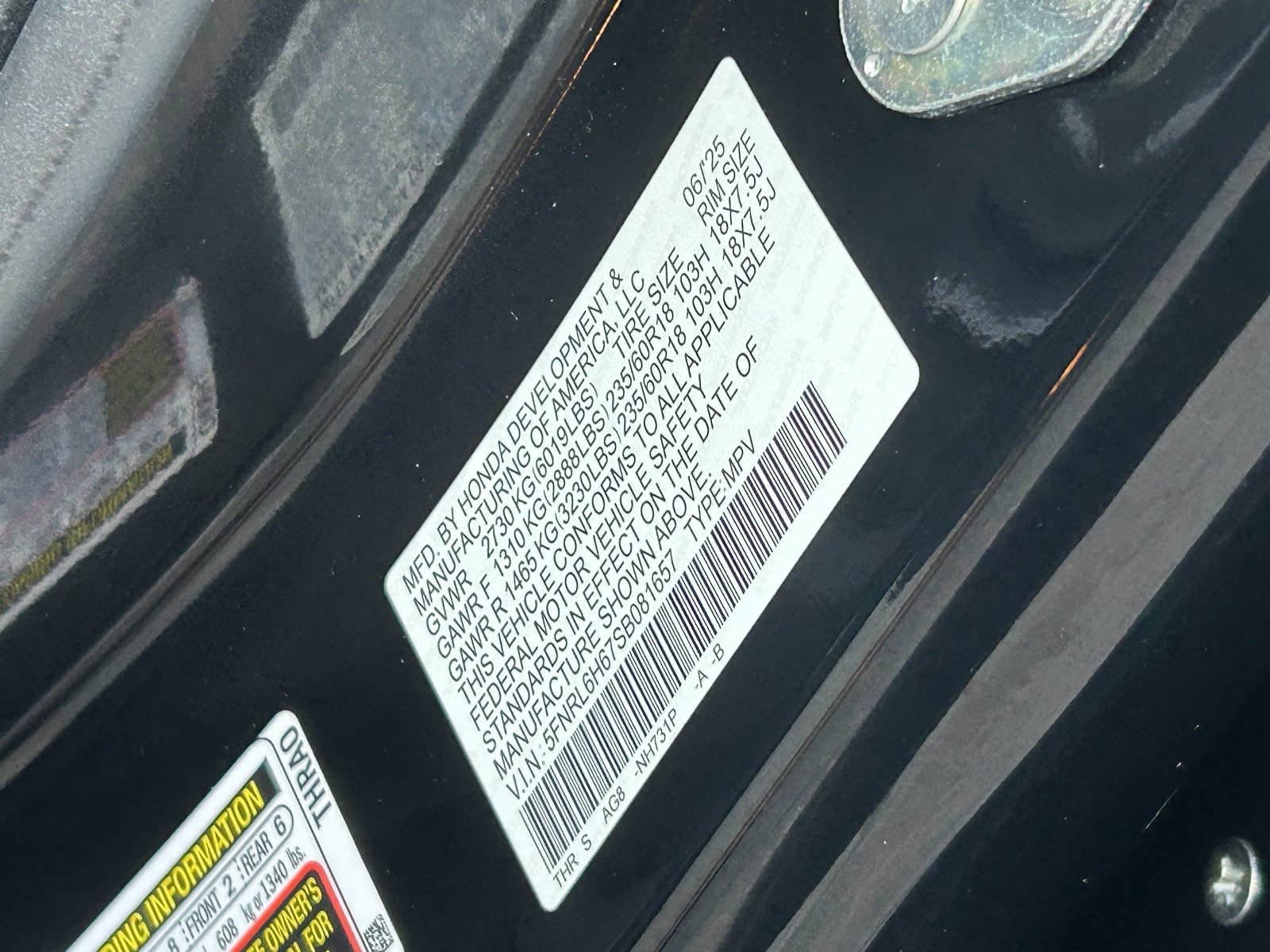 Certified 2025 Honda Odyssey EX-L image 34