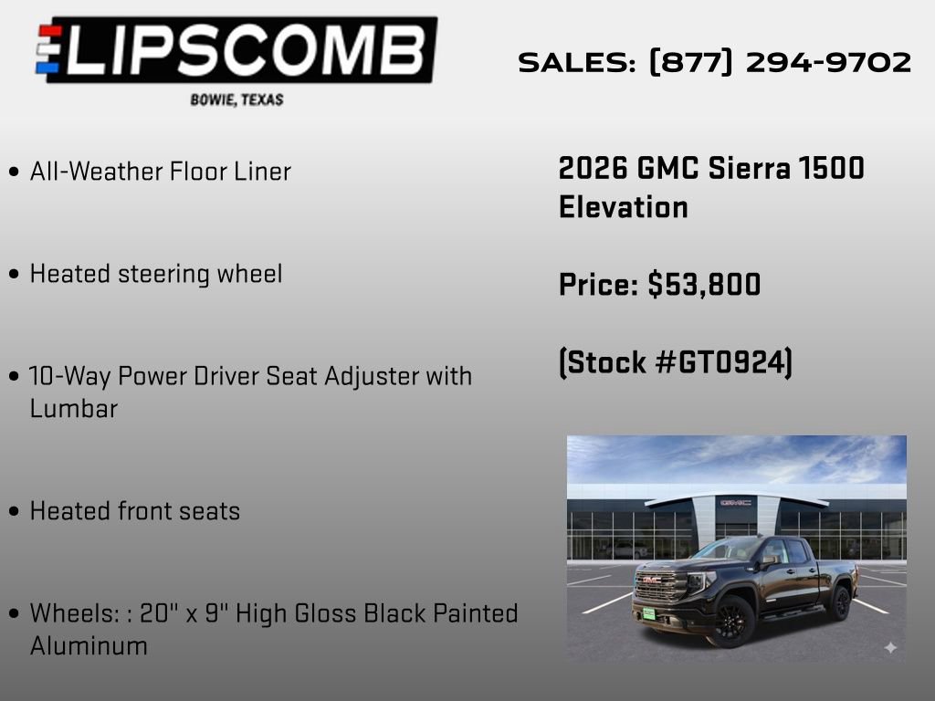 New 2026 GMC Sierra 1500 Elevation w/ Elevation Select Package image 15