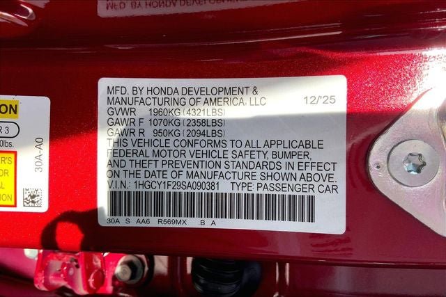 New 2025 Honda Accord LX image 19