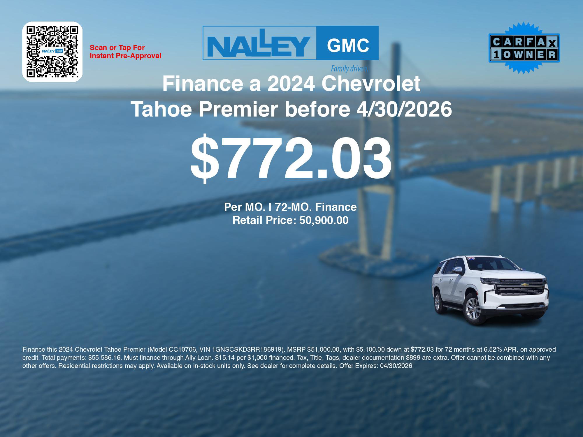 Used 2024 Chevrolet Tahoe Premier image 3